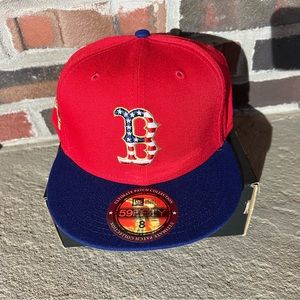✨New Era Boston Red Sox American flag side patch✨
